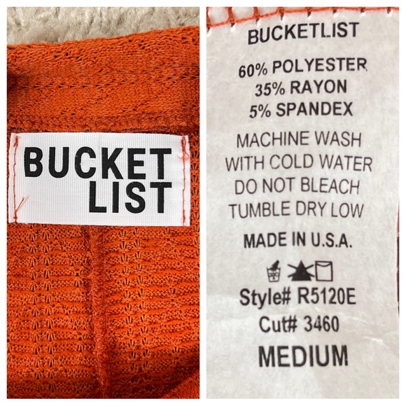 BUCKETLIST Wide Leg Solid Jumpsuit Rust - Picture 8 of 8